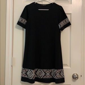 Black shift dress